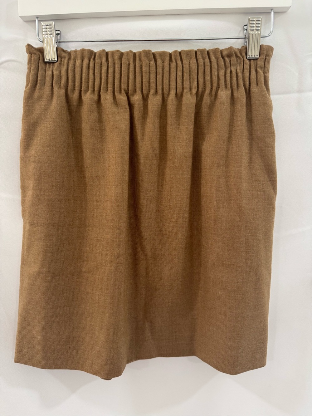 J. Crew Camel Brown Elastic Waist Knit Mini Skirt